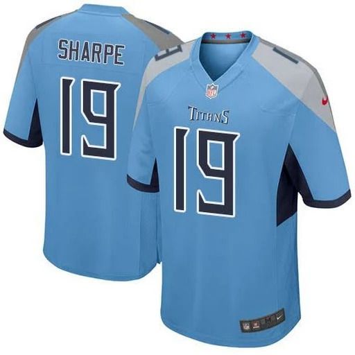 Men Tennessee Titans #19 Tajae Sharpe Nike Light Blue Game NFL Jersey